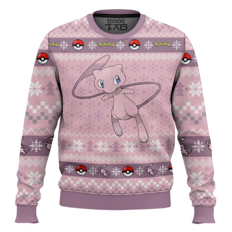 Hooktab Pokemon Gen 1 Mew Ugly Christmas Sweater