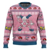 Hooktab Pokemon Gen 1 Mr. Mime Ugly Christmas Sweater