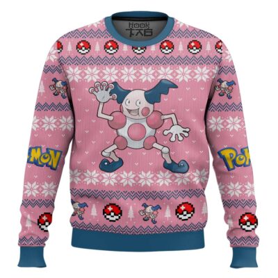 Hooktab Pokemon Gen 1 Mr. Mime Ugly Christmas Sweater