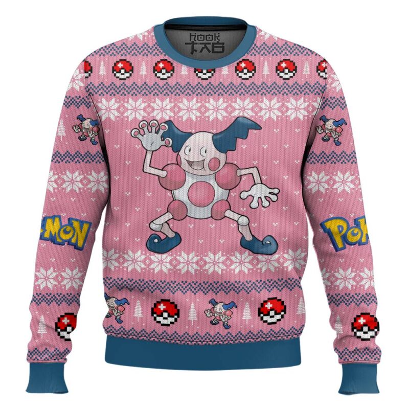 Hooktab Pokemon Gen 1 Mr. Mime Ugly Christmas Sweater