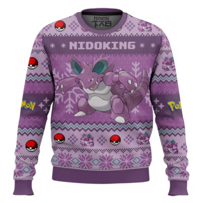 Hooktab Pokemon Gen 1 Nidoking Ugly Christmas Sweater