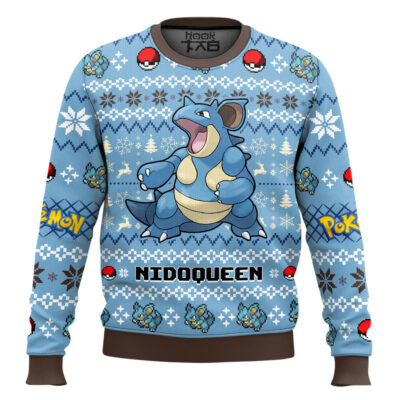 Hooktab Pokemon Gen 1 Nidoqueen Ugly Christmas Sweater