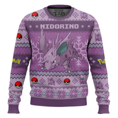 Hooktab Pokemon Gen 1 Nidorino Ugly Christmas Sweater