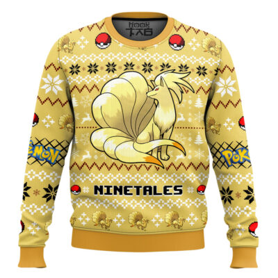 Hooktab Pokemon Gen 1 Ninetales Ugly Christmas Sweater
