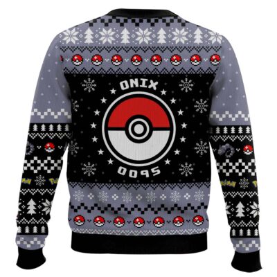 Hooktab Pokemon Gen 1 Onix Ugly Christmas Sweater