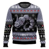 Hooktab Pokemon Gen 1 Onix Ugly Christmas Sweater