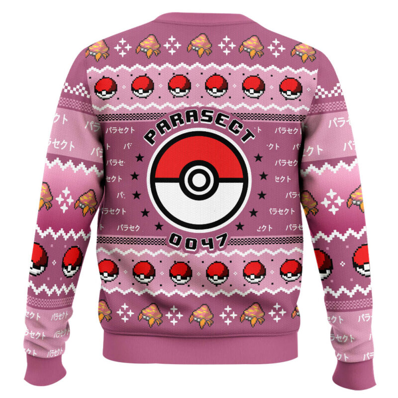 Hooktab Pokemon Gen 1 Parasect Ugly Christmas Sweater Hooktab Pokemon Gen 1 Parasect Ugly Christmas Sweater
