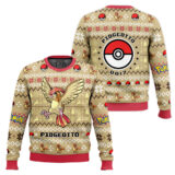 Hooktab Pokemon Gen 1 Pidgeotto Ugly Christmas Sweater
