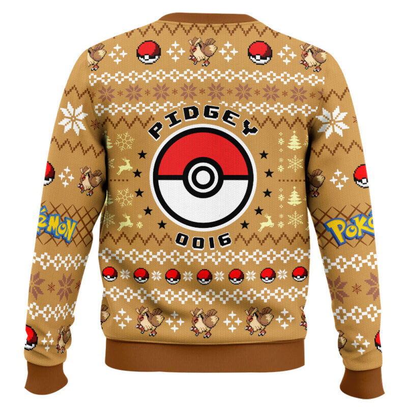 Hooktab Pokemon Gen 1 Pidgey Ugly Christmas Sweater Hooktab Pokemon Gen 1 Pidgey Ugly Christmas Sweater