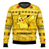 Hooktab Pokemon Gen 1 Pikachu Ugly Christmas Sweater