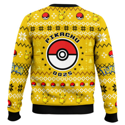 Hooktab Pokemon Gen 1 Pikachu Ugly Christmas Sweater