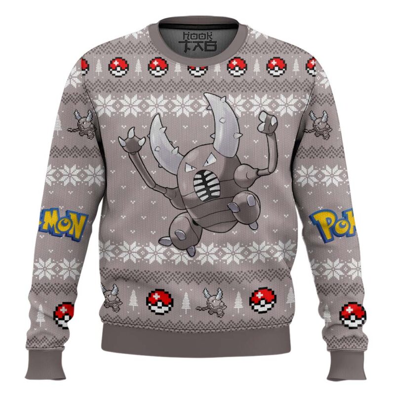 Hooktab Pokemon Gen 1 Pinsir Ugly Christmas Sweater