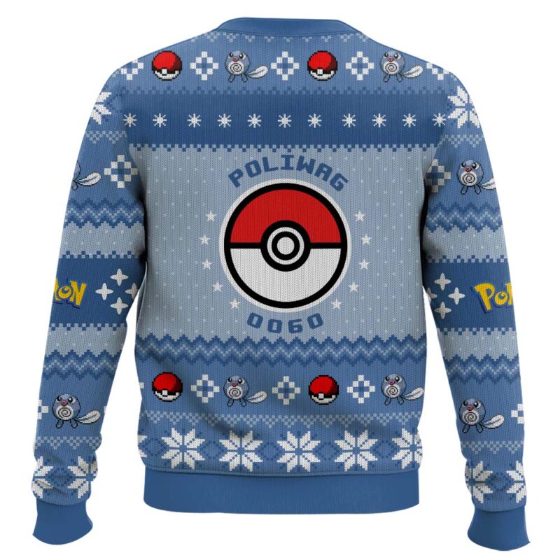 Hooktab Pokemon Gen 1 Poliwag Ugly Christmas Sweater Hooktab Pokemon Gen 1 Poliwag Ugly Christmas Sweater
