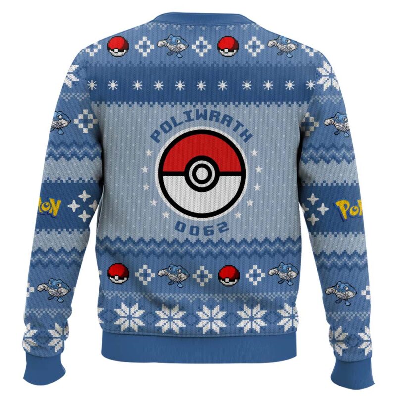 Hooktab Pokemon Gen 1 Poliwrath Ugly Christmas Sweater Hooktab Pokemon Gen 1 Poliwrath Ugly Christmas Sweater