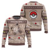 Hooktab Pokemon Gen 1 Primeape Ugly Christmas Sweater