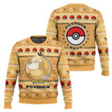 Hooktab Pokemon Gen 1 Psyduck Ugly Christmas Sweater