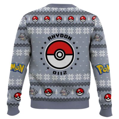 Hooktab Pokemon Gen 1 Rhydon Ugly Christmas Sweater