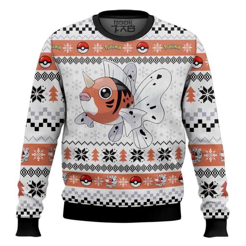 Hooktab Pokemon Gen 1 Seaking Ugly Christmas Sweater