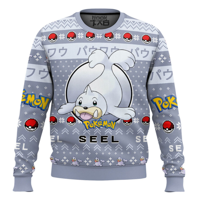 Hooktab Pokemon Gen 1 Seel Ugly Christmas Sweater
