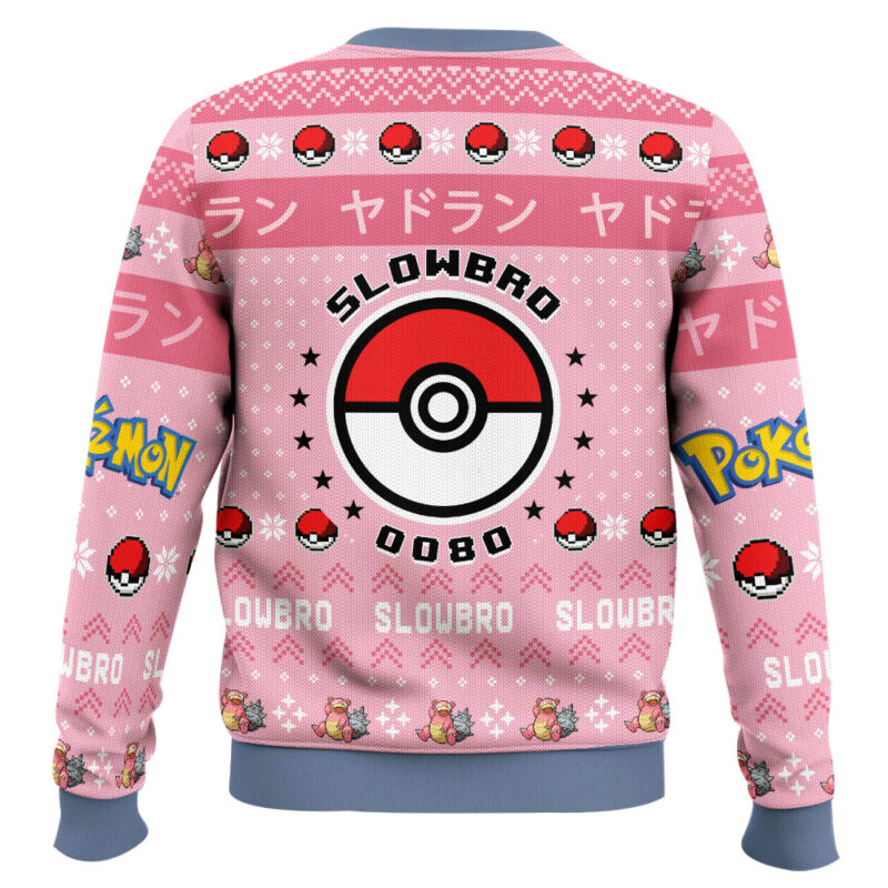 Hooktab Pokemon Gen 1 Slowbro Ugly Christmas Sweater Hooktab Pokemon Gen 1 Slowbro Ugly Christmas Sweater