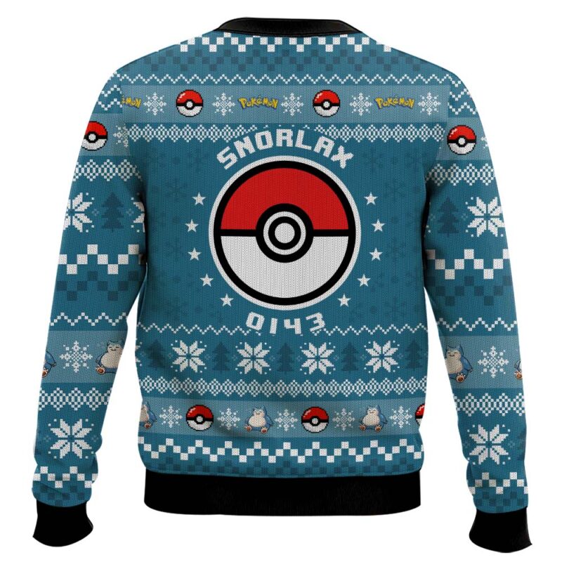 Hooktab Pokemon Gen 1 Snorlax Ugly Christmas Sweater Hooktab Pokemon Gen 1 Snorlax Ugly Christmas Sweater