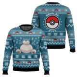 Hooktab Pokemon Gen 1 Snorlax Ugly Christmas Sweater