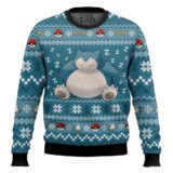 Hooktab Pokemon Gen 1 Snorlax Ugly Christmas Sweater