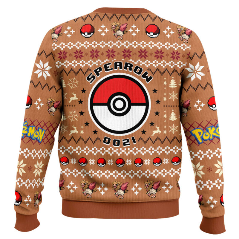 Hooktab Pokemon Gen 1 Spearow Ugly Christmas Sweater Hooktab Pokemon Gen 1 Spearow Ugly Christmas Sweater