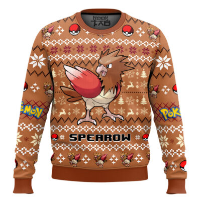 Hooktab Pokemon Gen 1 Spearow Ugly Christmas Sweater