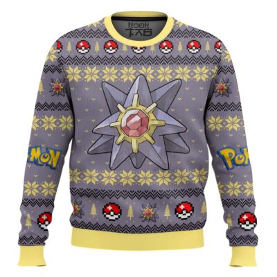 Hooktab Pokemon Gen 1 Starmie Ugly Christmas Sweater