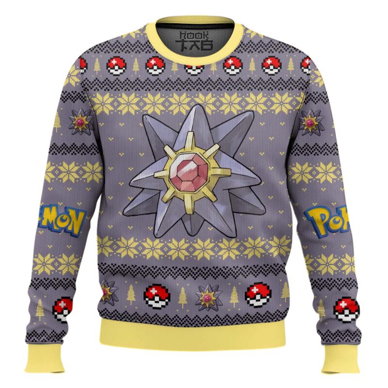 Hooktab Pokemon Gen 1 Starmie Ugly Christmas Sweater