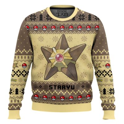 Hooktab Pokemon Gen 1 Staryu Ugly Christmas Sweater