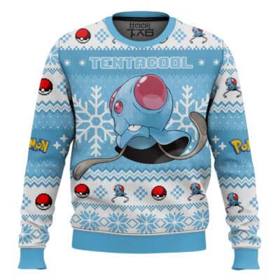 Hooktab Pokemon Gen 1 Tentacool Ugly Christmas Sweater