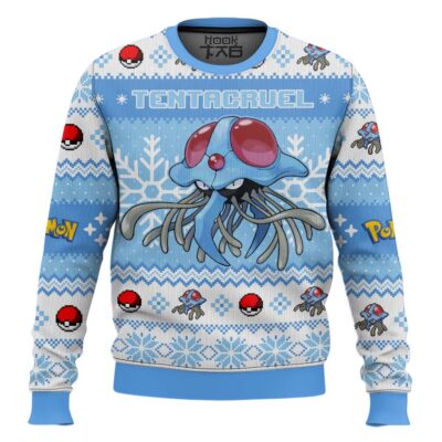 Hooktab Pokemon Gen 1 Tentacruel Ugly Christmas Sweater