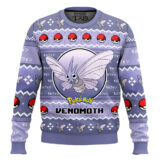 Hooktab Pokemon Gen 1 Venomoth Ugly Christmas Sweater