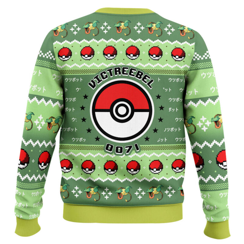 Hooktab Pokemon Gen 1 Victreebel Ugly Christmas Sweater Hooktab Pokemon Gen 1 Victreebel Ugly Christmas Sweater