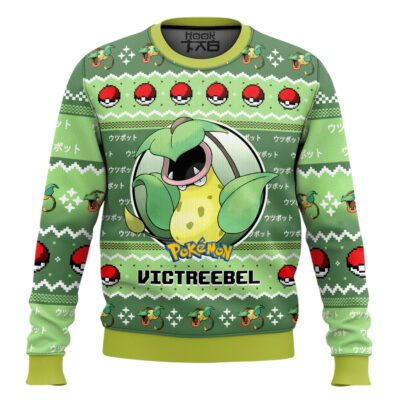 Hooktab Pokemon Gen 1 Victreebel Ugly Christmas Sweater