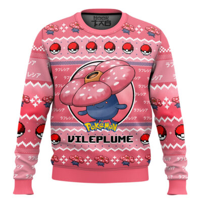 Hooktab Pokemon Gen 1 Vileplume Ugly Christmas Sweater