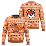 Hooktab Pokemon Gen 1 Vulpix Ugly Christmas Sweater
