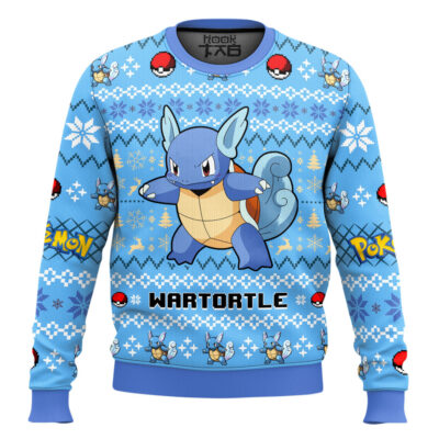 Hooktab Pokemon Gen 1 Wartortle Ugly Christmas Sweater
