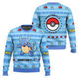 Hooktab Pokemon Gen 1 Wartortle Ugly Christmas Sweater