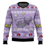 Hooktab Pokemon Gen 1 Weezing Ugly Christmas Sweater