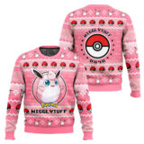 Hooktab Pokemon Gen 1 Wigglytuff Ugly Christmas Sweater