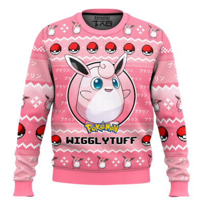 Hooktab Pokemon Gen 1 Wigglytuff Ugly Christmas Sweater