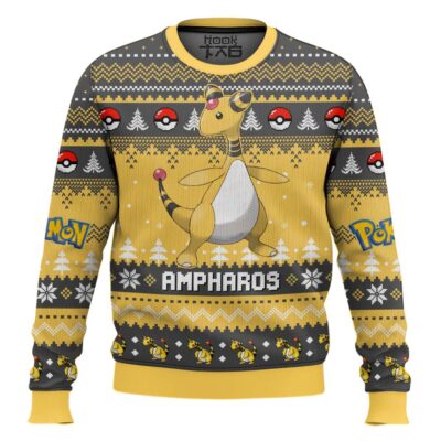 Hooktab Pokemon Gen 2 Ampharos Ugly Christmas Sweater