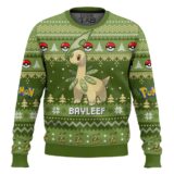 Hooktab Pokemon Gen 2 Bayleef Ugly Christmas Sweater