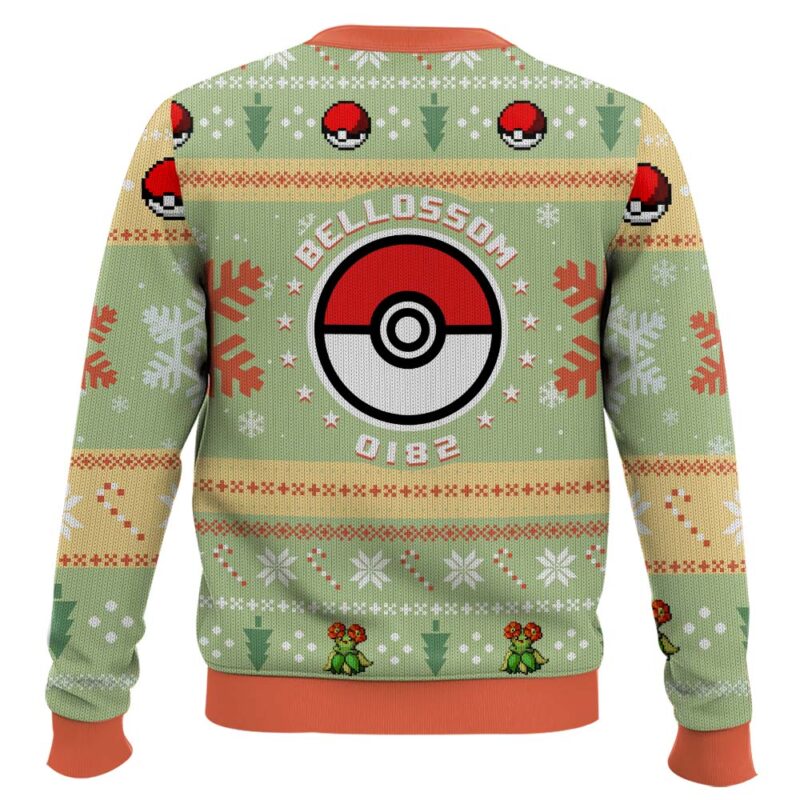 Hooktab Pokemon Gen 2 Bellossom Ugly Christmas Sweater Hooktab Pokemon Gen 2 Bellossom Ugly Christmas Sweater