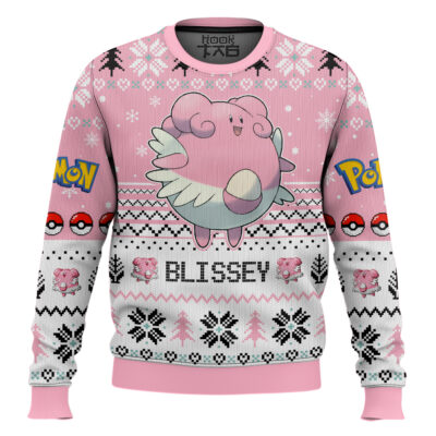 Hooktab Pokemon Gen 2 Blissey Ugly Christmas Sweater
