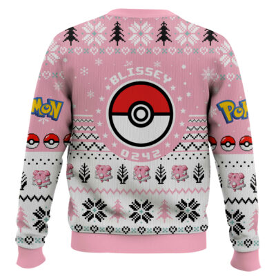 Hooktab Pokemon Gen 2 Blissey Ugly Christmas Sweater