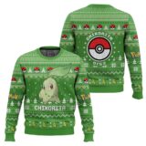 Hooktab Pokemon Gen 2 Chikorita Ugly Christmas Sweater